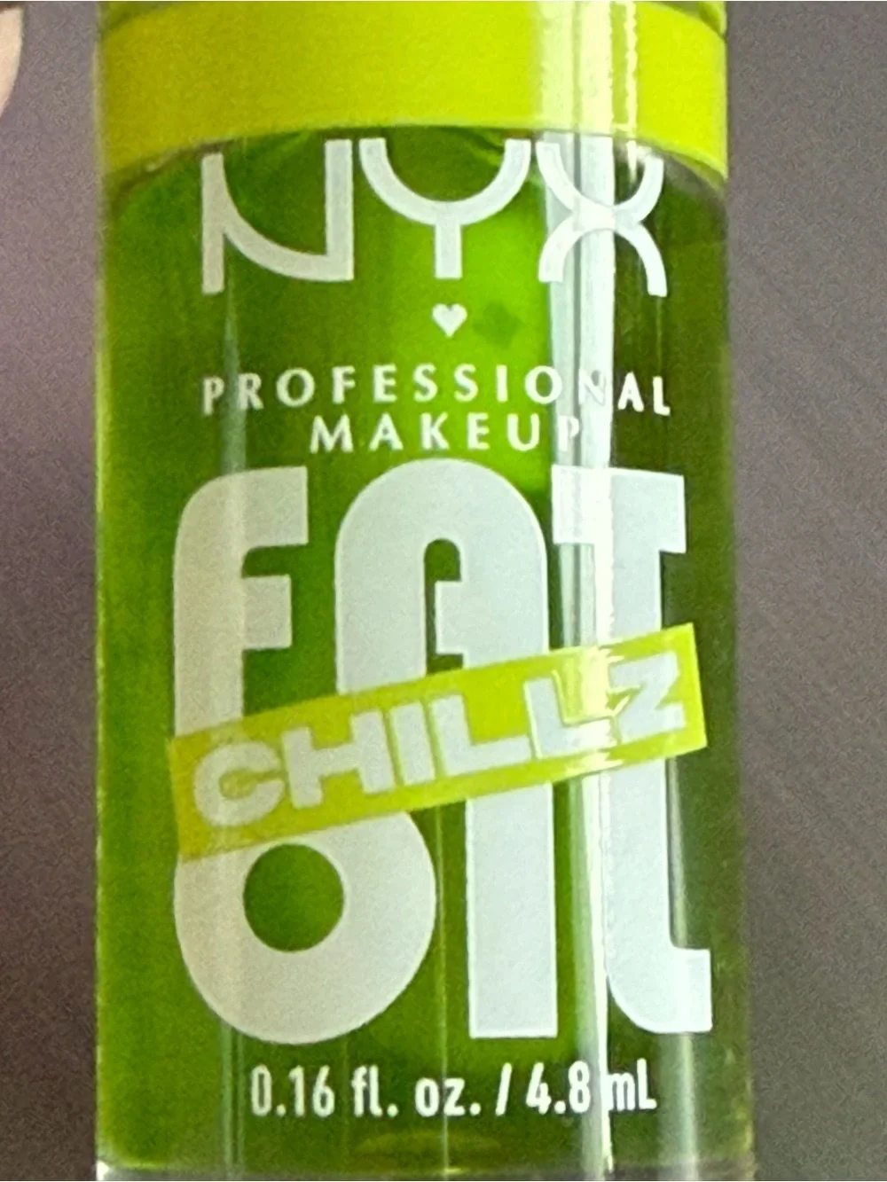 NYX Cooling Lip Oil in Neon Green